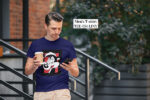 Cute Rabbit Designed Mens T-shirt - TEE-134 - Image 2