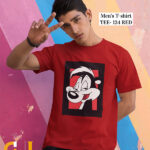 Cute Rabbit Designed Mens T-shirt - TEE-134