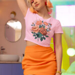 Flower Designed Crop Top | Crop top-1524