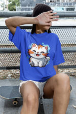 Laughing Kitty Relaxed Fit Ladies T-shirt | WTEE-1543