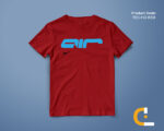 Mens Letter Graphic T-shirt - TEE-155 - Image 2