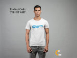 Mens Letter Graphic T-shirt - TEE-155 - Image 3