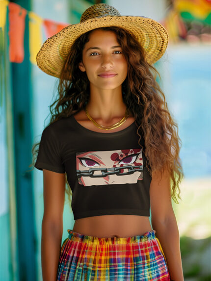 Tengen Eyes Ladies Crop Top - Crop-1554