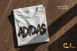 ADIDAS Letter Graphic Mens TEE - TEE-156 - Image 2