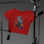 Kingfisher Bird Ladies Crop Top - Crop-1562