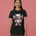 Fierce Warrior Teddy Ladies T-shirt - WTEE-1723