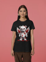 Fierce Warrior Teddy Ladies T-shirt - WTEE-1723