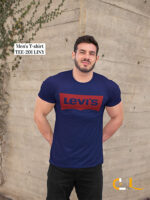 Red Levis Mens Round Neck T-shirt - TEE-201 - Image 2
