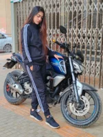 Comfortable Tracksuit Set with Classic Side Stripes for Everyday Wear | Black Color TST-B4B - Image 4