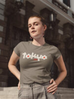 Tokyo Letter Graphic Ladies T-shirt - WTEE-1031