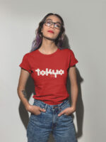 Tokyo Letter Graphic Ladies T-shirt - WTEE-1031 - Image 3