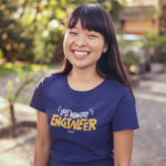 Letter Graphic Crew Neck Ladies T-shirt - WTEE-1034