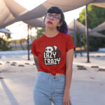 Panda Letter Graphic Ladies T-shirt – WTEE-1070