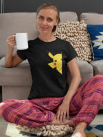 Expressive Pikachu Graphic T-Shirt - Anime Character Design - WTEE-1080 - Image 3