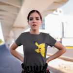 Expressive Pikachu Graphic T-Shirt - Anime Character Design - WTEE-1080