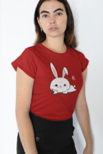 Playful Rabbit Cartoon Tee - Perfect for Casual Outfits - WTEE-1085 - Image 2