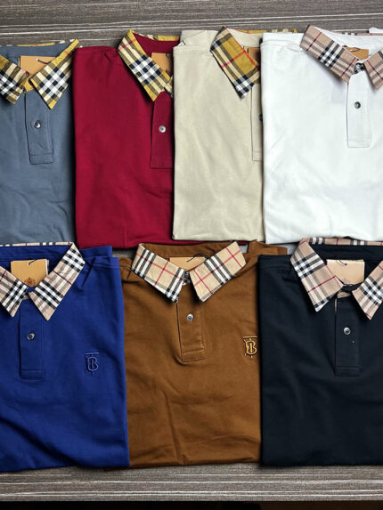 Premium Cotton Men's Polo - Brand: Burberry