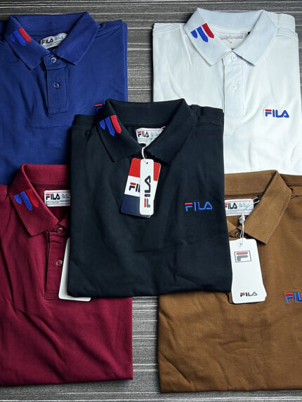 Premium Cotton Men's Polo - Brand: Fila