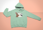 Fleece Printed Hoodie - HOOD-1065 - Image 4