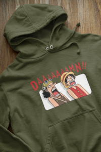 Expressive Graphic Hoodie with Bold Anime Design - HOOD-1079 - Image 3