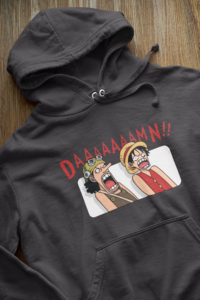 Expressive Graphic Hoodie with Bold Anime Design - HOOD-1079 - Image 2