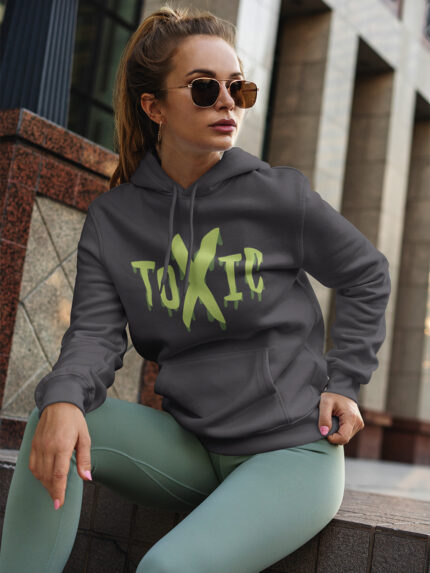 Letter Graphic Hoodie - HOOD-1113