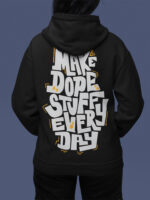 Letter Graphic Back Design Hoodie - HOOD-1114
