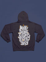 Letter Graphic Back Design Hoodie - HOOD-1114 - Image 4