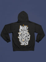Letter Graphic Back Design Hoodie - HOOD-1114 - Image 5