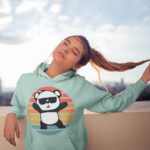 Cool Dancing Panda Designed Hoodie - HOOD-1151