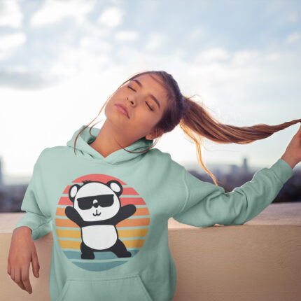 Cool Dancing Panda Designed Hoodie - HOOD-1151