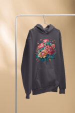 Floral Printed Hoodie - HOOD-1900 - Image 4