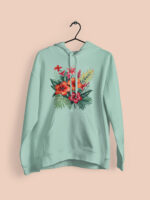 Floral Casual Hoodie - HOOD-1901 - Image 4