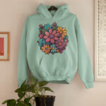 Floral Casual Hoodie - HOOD-1902 - Image 2