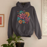 Floral Casual Hoodie - HOOD-1902 - Image 3
