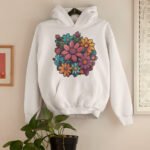 Floral Casual Hoodie - HOOD-1902 - Image 4