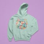 Floral Hoodie - HOOD-1904 - Image 4