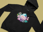 Floral Casual Hoodie - HOOD-1906 - Image 5