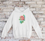 Floral Casual Hoodie - HOOD-1907