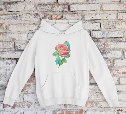 Floral Casual Hoodie - HOOD-1907