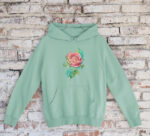 Floral Casual Hoodie - HOOD-1907 - Image 5