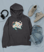 Comfy Floral Hoodie - HOOD-1908 - Image 3