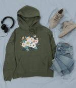 Comfy Floral Hoodie - HOOD-1908 - Image 6