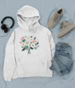 Comfy Floral Hoodie - HOOD-1908 - Image 5