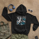 Angel Floral Designed Hoodie - Hood-1912 - Image 2