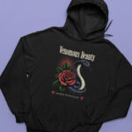 Snake In the Flower Designed Hoodie - HOOD-1914