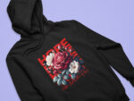 Floral Casual Hoodie - HOOD-1916 - Image 2