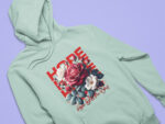 Floral Casual Hoodie - HOOD-1916 - Image 4
