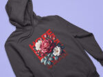 Floral Casual Hoodie - HOOD-1916