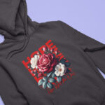 Floral Casual Hoodie - HOOD-1916